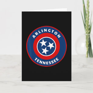 Arlington Tennessee Tn Flagge Dge Rundlet Souvenir Karte