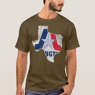 Arlington Texas Flag Map Vintag Flag T-Shirt