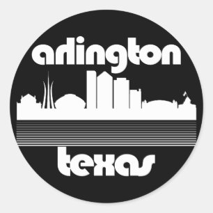 Arlington, Texas Runder Aufkleber