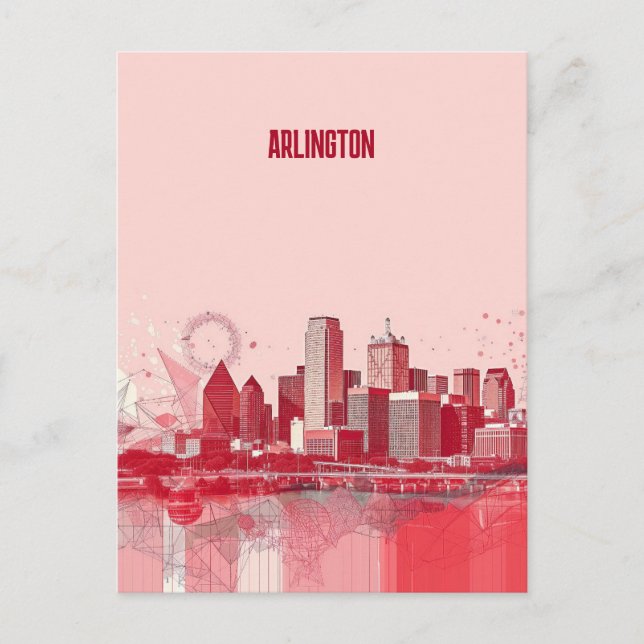 Arlington Texas Travel Postkarte (Vorderseite)