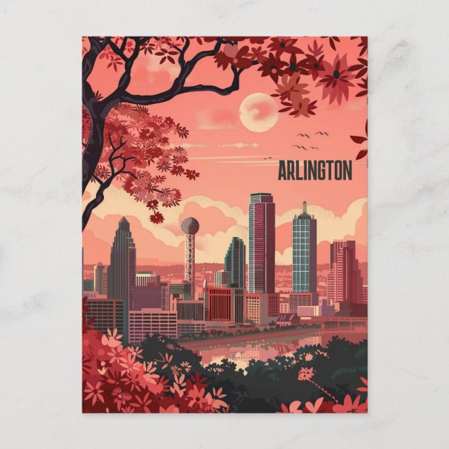 Arlington Texas Travel Postkarte (Vorderseite)