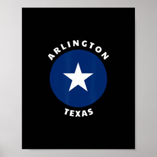Arlington Texas Tx Bullseye Reise Urlaub Souvenir Poster