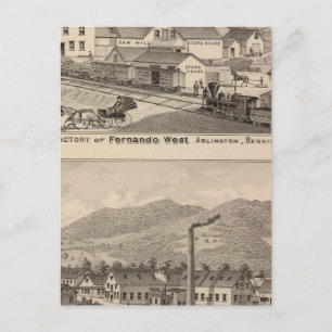 Arlington Vermont Postkarte