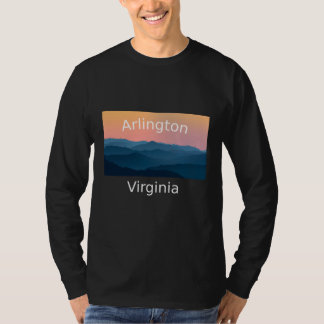 Arlington Virginia Berg Sonnenuntergang Heimatstad T-Shirt
