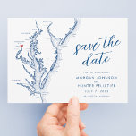 Arlington Virginia Karte Moderne Hochzeit<br><div class="desc">Ankündigen Sie Ihre Hochzeit in Arlington, VA mit Eleganz und Stil mit unserem modernen marineblauen Foto Chesapeake Bay Karte Save the Date! Dieses individuell gestaltbare Design eignet sich perfekt für Hochzeiten in Arlington, VA und spiegelt das Wesen der Region Chesapeake Bay wider. Das Hotel besticht durch seine beeindruckende Architektur, die...</div>