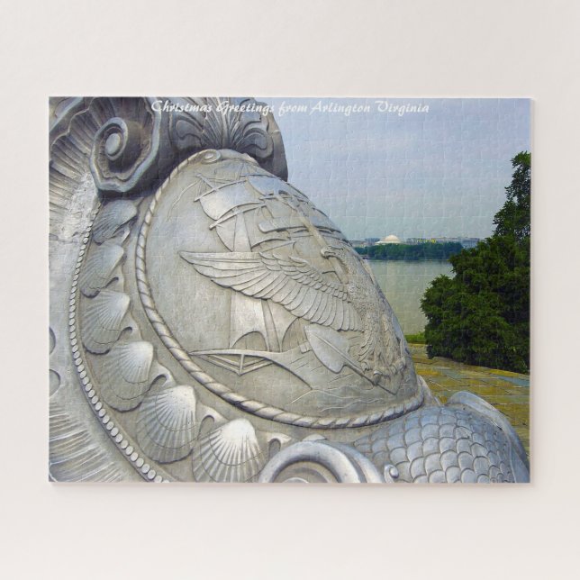 Arlington Virginia Weihnachtsgrüße Puzzle (Horizontal)