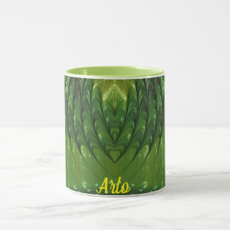 ARLO ~ Zany 3D Fraktal ~ Green Lover Tasse