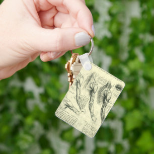 Arm and Shoulder Anatomy by Leonardo da Vinci Schlüsselanhänger
