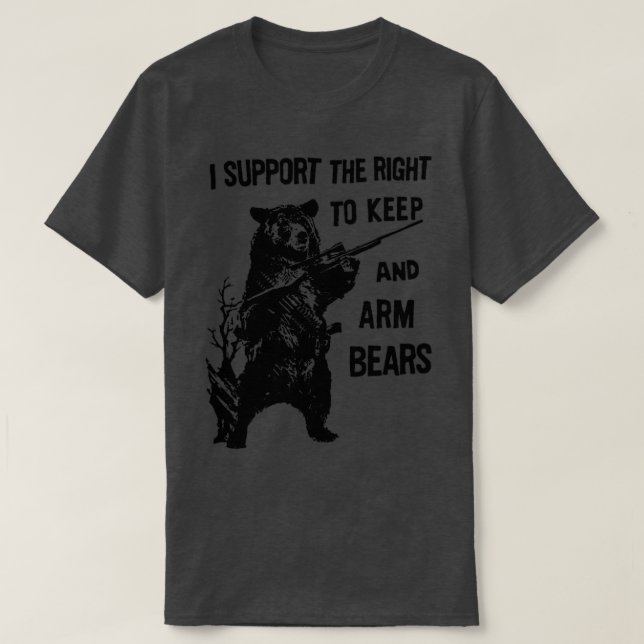 Arm Bears Funny Junting Sprichwort Militärische Ja T-Shirt (Design vorne)