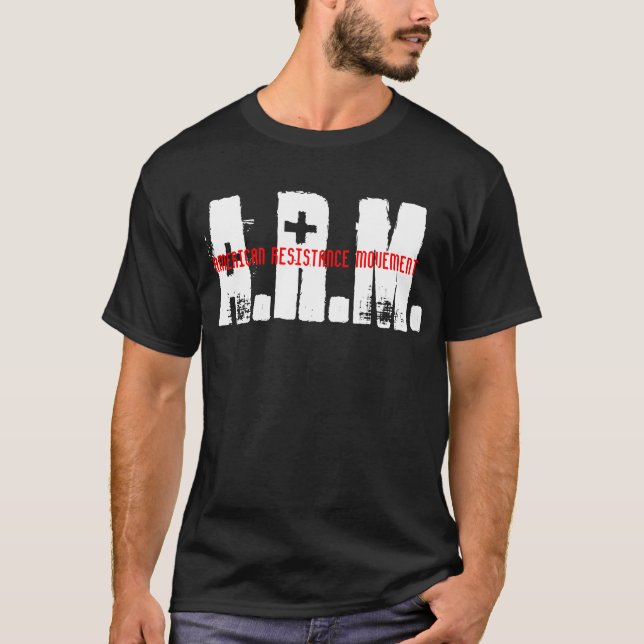 ARM T [SCHWARZES] T-Shirt (Vorderseite)