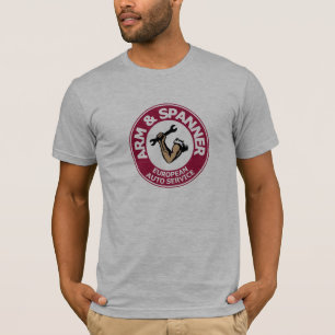 Arm-u. Schlüssel-Auto-Service am amerikanischen T-Shirt