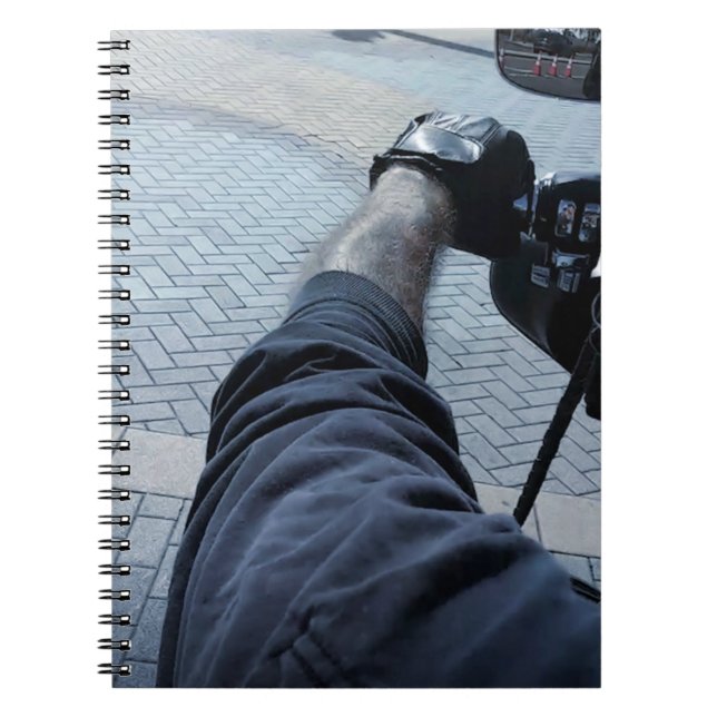 Arm und Hand eines Fahrrads Notizblock (Vorderseite)