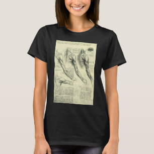 Arm- und Schulteranatomie von Leonardo da Vinci T-Shirt