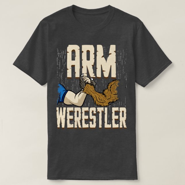 Arm Werestler Funny Puff Halloween Arm Wrestler We T-Shirt (Design vorne)