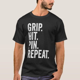 Arm Wrestler Grip Hit Button Wiederholen Arm Wrest T-Shirt