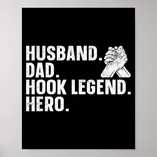 Arm Wrestling Arm Wrestler Husband. Dad. Hook Lege Poster (Vorne)