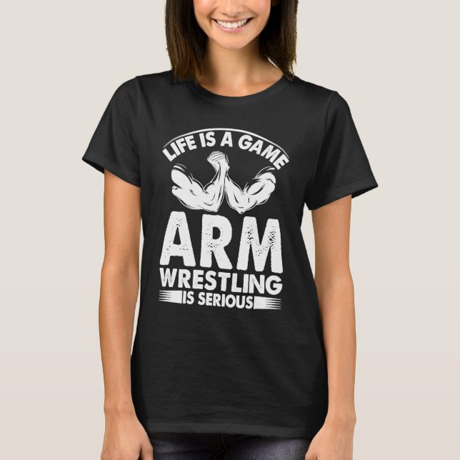 Arm Wrestling Armwrestling Sport Wrist Wrestling P T-Shirt (Vorderseite)