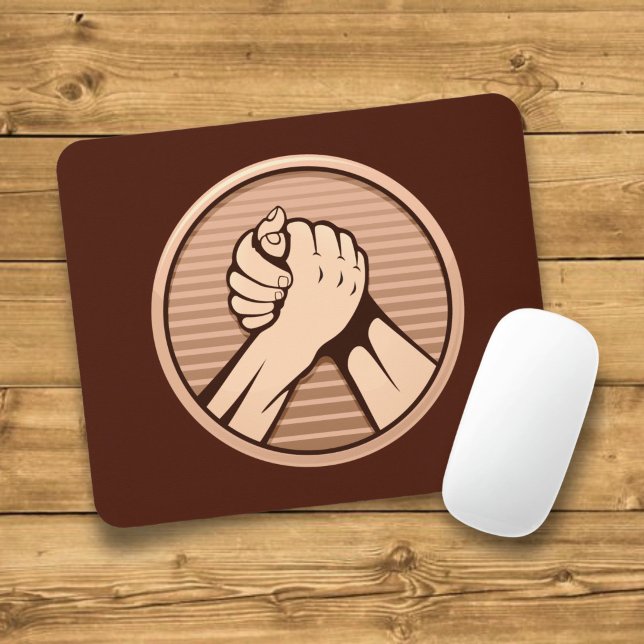 Arm Wrestling Bronze Mousepad (Von Creator hochgeladen)