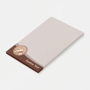 Arm Wrestling Bronze Post-it Klebezettel