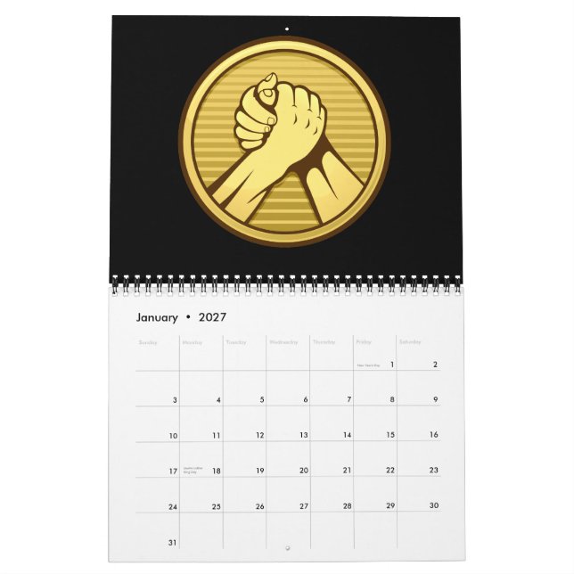 Arm Wrestling Gold Kalender (Jan 2027)