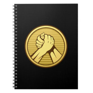 Arm Wrestling Gold Notizblock