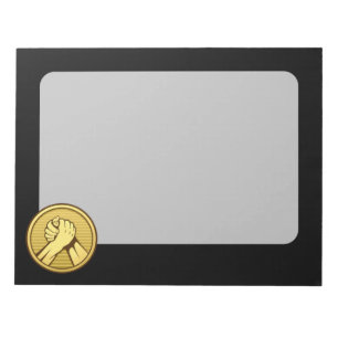 Arm Wrestling Gold Notizblock