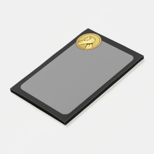Arm Wrestling Gold Post-it Klebezettel