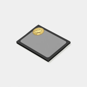 Arm Wrestling Gold Post-it Klebezettel