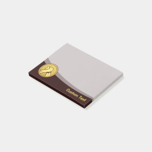 Arm Wrestling Gold Post-it Klebezettel