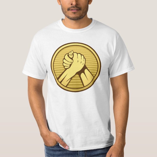 Arm Wrestling Gold T-Shirt (Vorderseite)