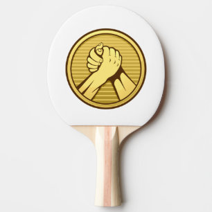 Arm Wrestling Gold Tischtennis Schläger