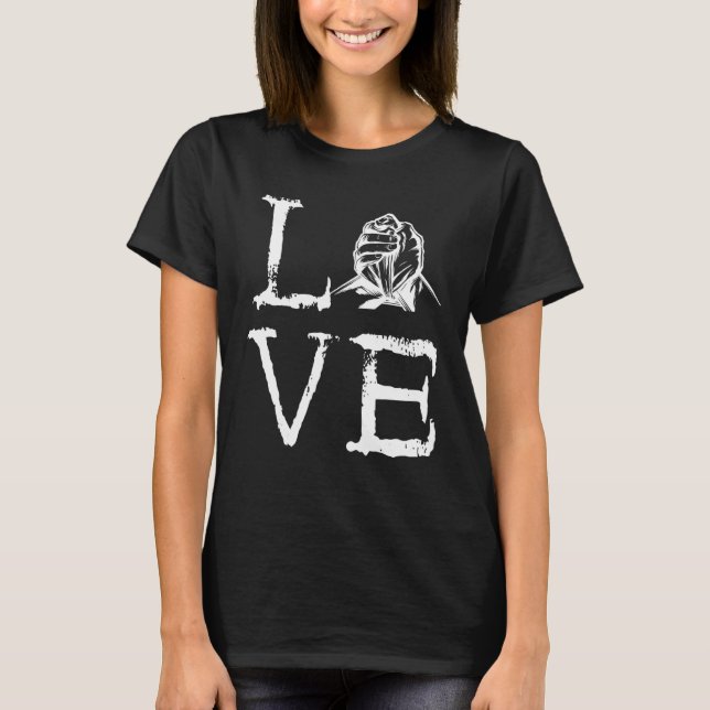 Arm Wrestling Love Hand Grip Armwrestling Sport Ar T-Shirt (Vorderseite)