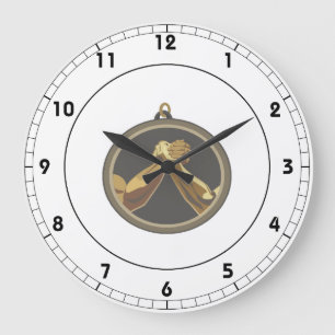 Arm Wrestling Medal Große Wanduhr