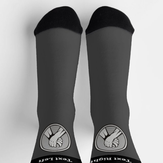 Arm-Wrestling-Silbersocken Socken (Oben)