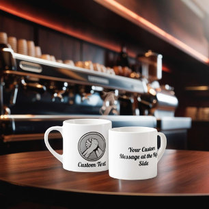 Arm Wrestling Silver Espressotasse