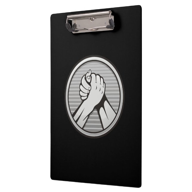 Arm Wrestling Silver Klemmbrett (Links)