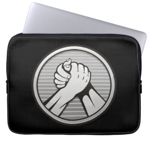 Arm Wrestling Silver Laptopschutzhülle