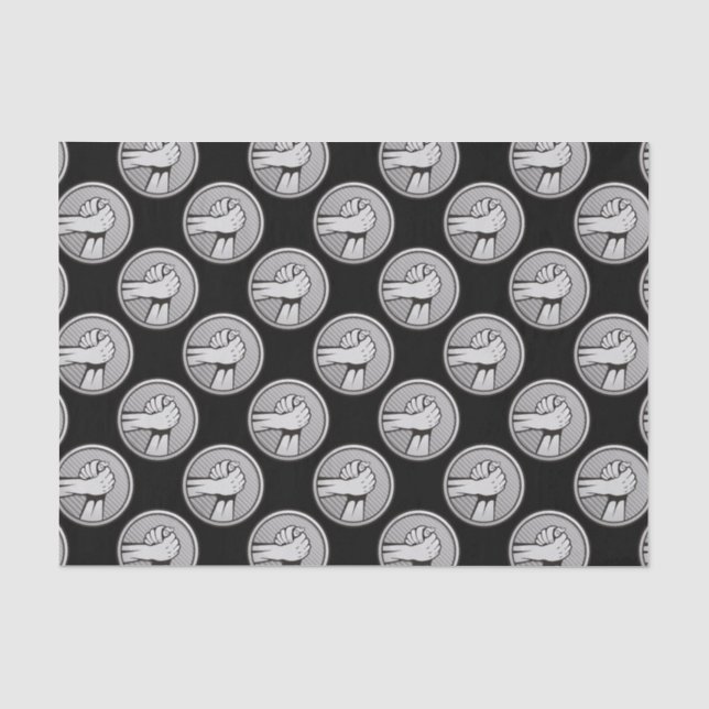 Arm Wrestling Silver Seidenpapier (Vorderseite)