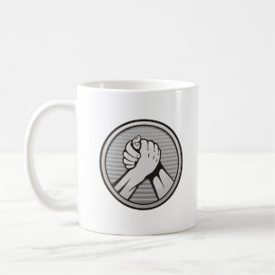 Arm Wrestling Silver Tasse