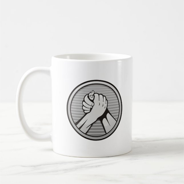 Arm Wrestling Silver Tasse (Links)
