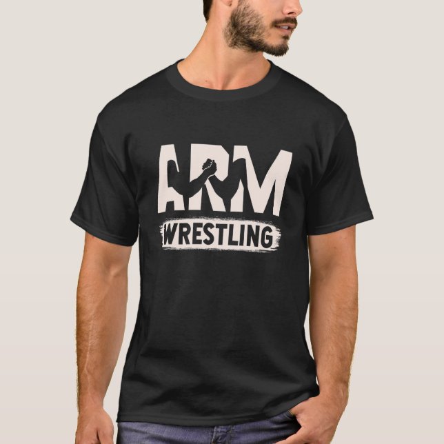 Arm Wrestling Sport Combat Sport Armringen Arm T-Shirt (Vorderseite)