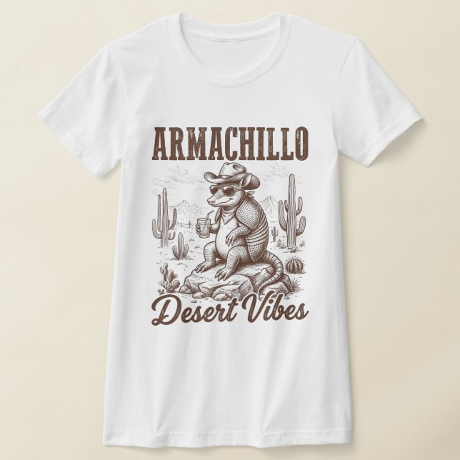 Armachillo Cowboy Armadillo Desert Vibes Funny T-Shirt (Ablage )