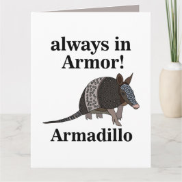 Armadillo Animal Funny Karte