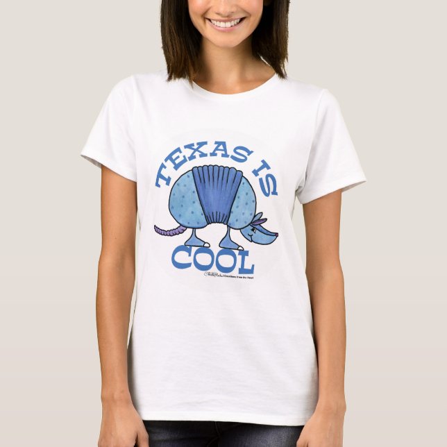 Armadillo Blue-Texas ist Cool T-Shirt (Vorderseite)
