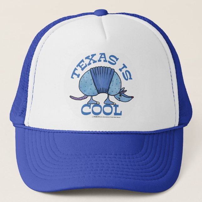 Armadillo Blue-Texas ist Cool Truckerkappe (Vorderseite)