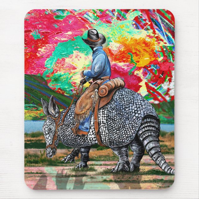 Armadillo Cowboy Mousepad (Vorne)