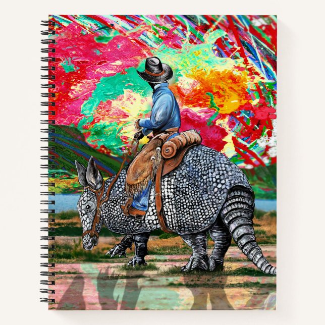 Armadillo Cowboy Notizbuch (Vorderseite)