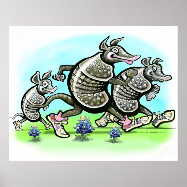 Armadillo Family Poster (Vorne)