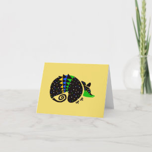 ARMADILLO - Gefährdete Tiergrafik - Gelb Karte