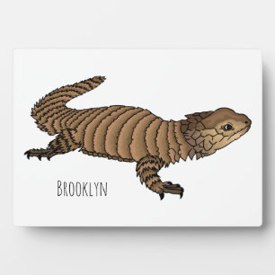 Armadillo girdled lizard cartoon illustration fotoplatte